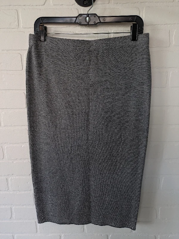 Black & White Skirt Midi Alfani, Size 8