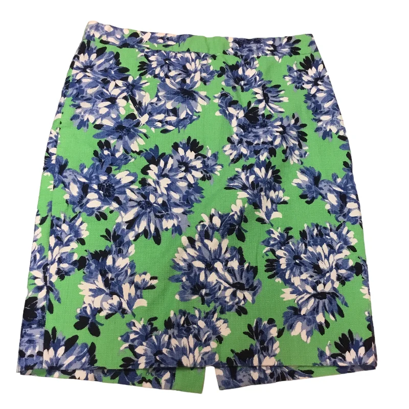 Blue & Green Skirt Mini & Short J. Crew, Size 2