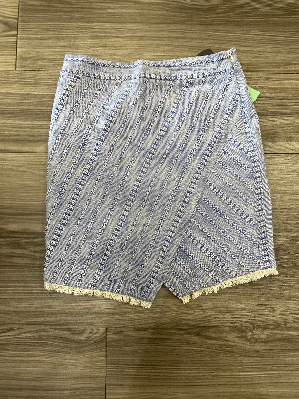 Blue Skirt Mini & Short Loft, Size 6