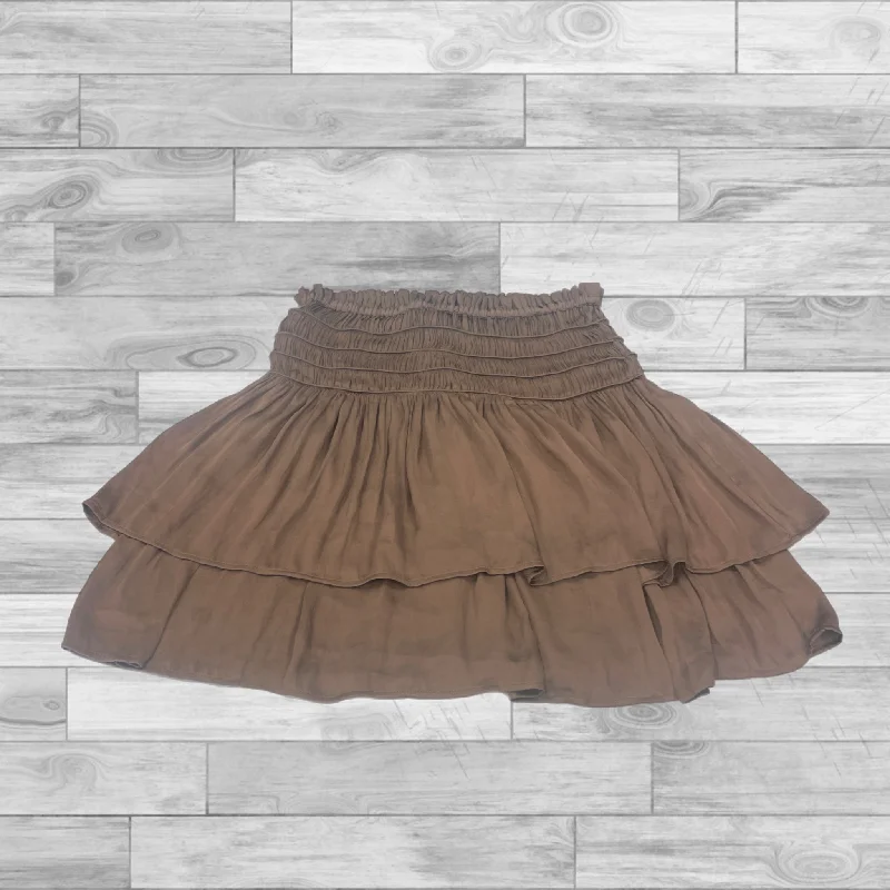 Brown Skirt Mini & Short Current Air, Size M