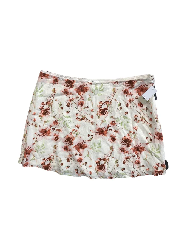 Floral Print Skirt Mini & Short Bp, Size 2x