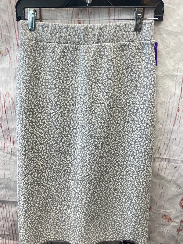 Leopard Print Skirt Midi Loft, Size Xs