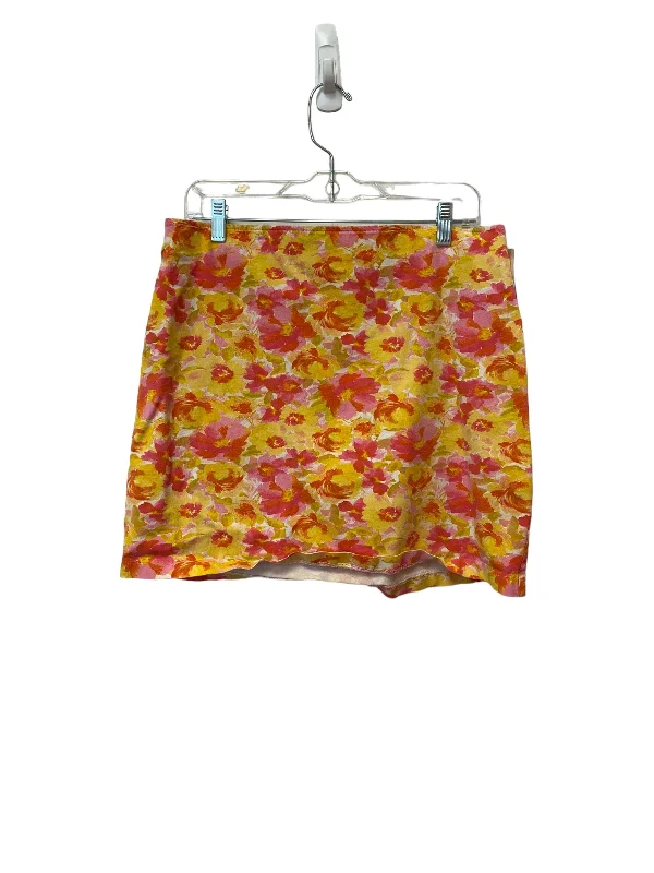 Pink & Yellow Skirt Mini & Short Old Navy, Size L