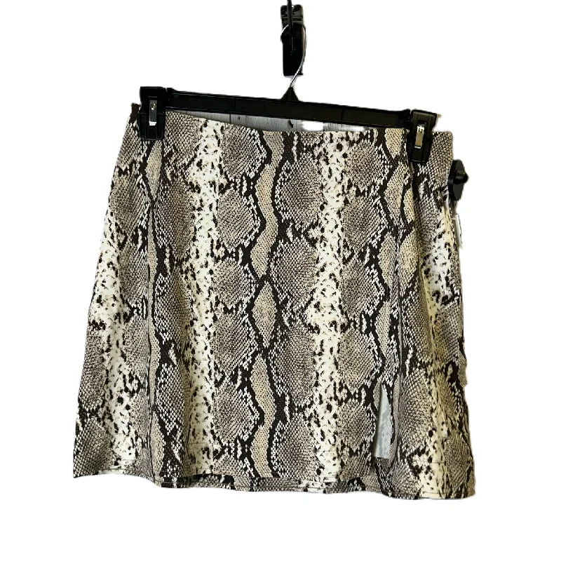 Snakeskin Print Skirt Mini & Short By H&m, Size: M