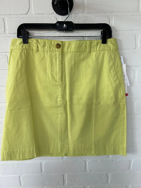 Yellow Skirt Mini & Short Talbots, Size 10petite