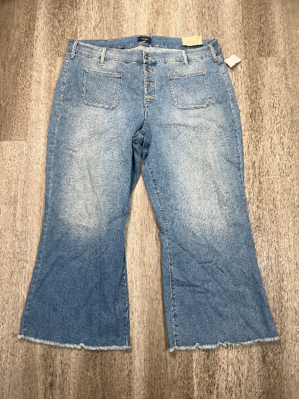 Jeans Cropped By Not Your Daughters Jeans In Blue Denim, Size: 20