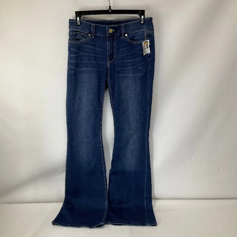 Jeans Flared By White House Black Market In Blue Denim, Size: 0