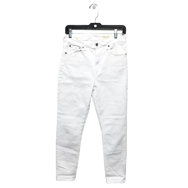 Jeans Skinny By Rag & Bones Jeans In White Denim, Size: 6