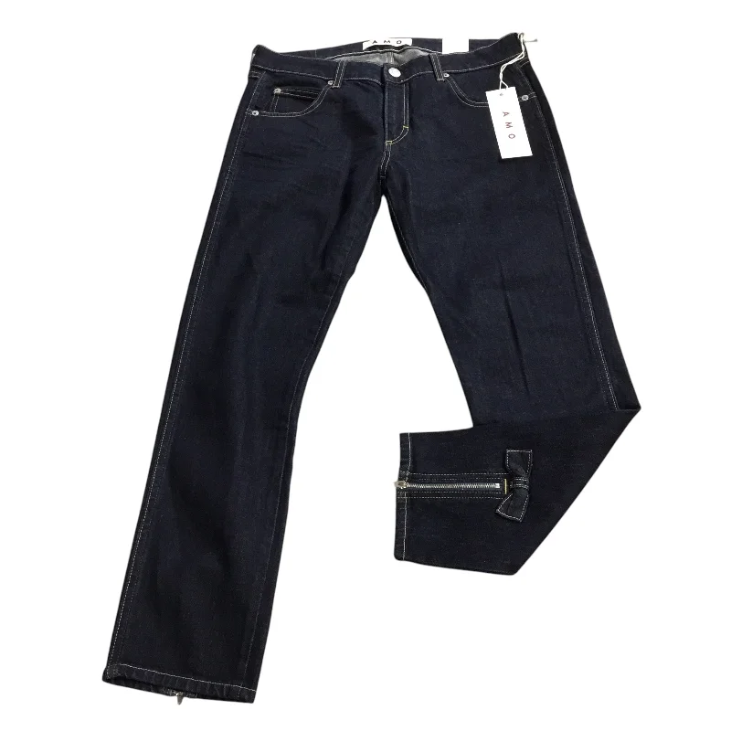 Jeans Straight By Amo In Blue Denim, Size: 6