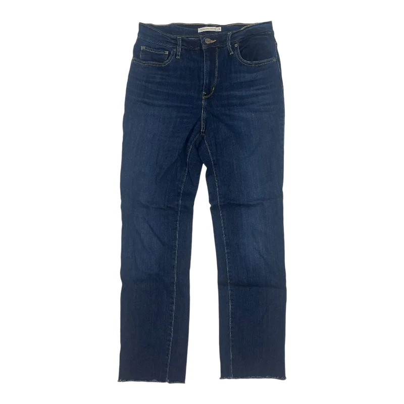 Jeans Straight By Levis In Blue Denim, Size:6