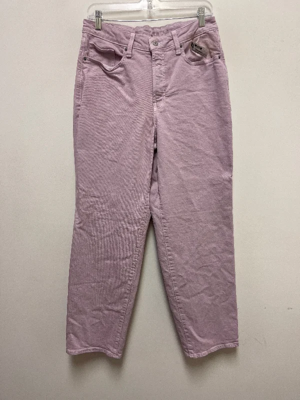 Jeans Straight By Old Navy In Purple Denim, Size: 12