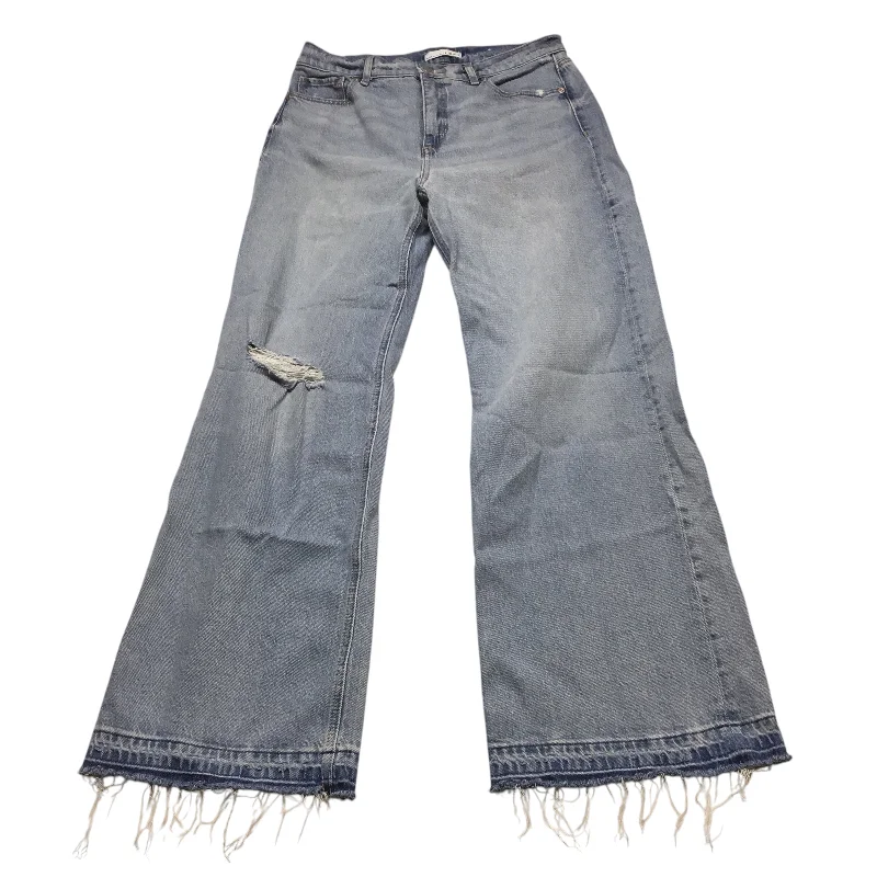 Jeans Wide Leg By Loft In Blue Denim, Size: 4