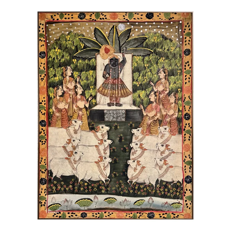 Indian Pichwai Painting of Shrinathji