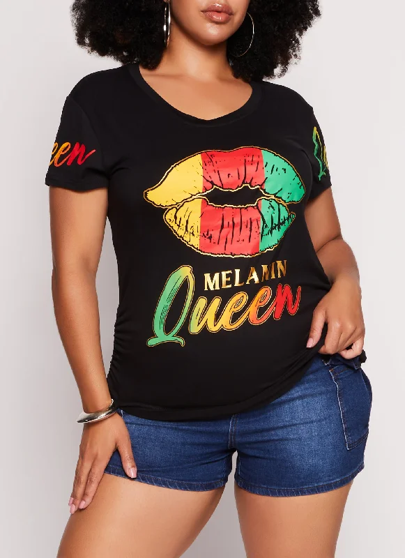 Plus Size Melanin Queen Graphic Tee