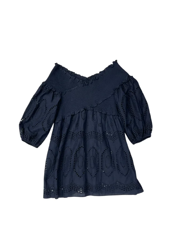 Top Short Sleeve By Sachin & Babi In Navy, Size: Xs