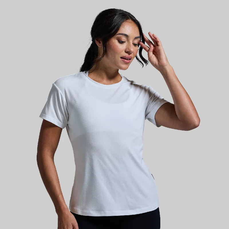 Women's BP Premium Basic Crew (White)