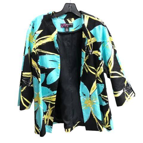 Blazer By Peck And Peck In Turquoise, Size: Xl