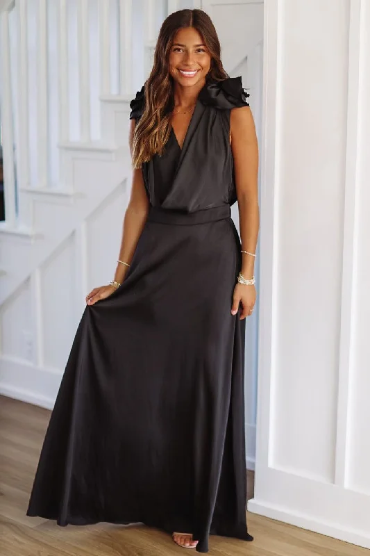 Don't Blame Me Maxi Dress - Black