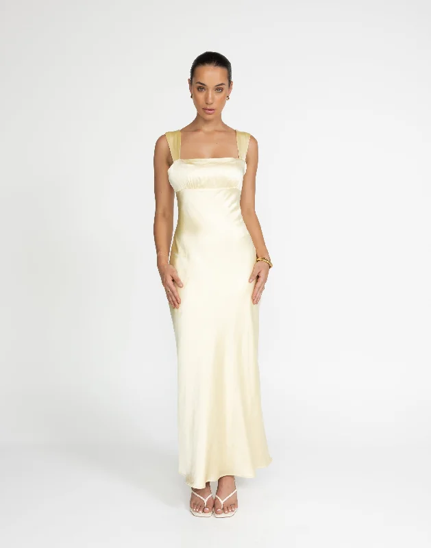 Mimosa Maxi Dress (Lemon)