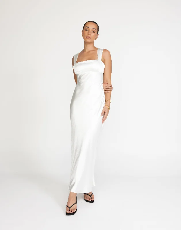 Mimosa Maxi Dress (White)