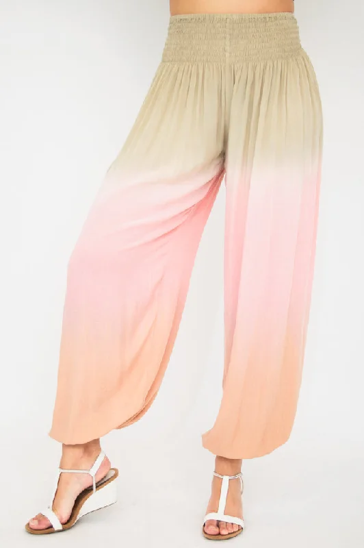 Embra Pants, Tan Dip-Dye