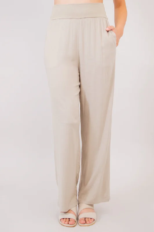 Landon Pant, Sand, Linen Bamboo