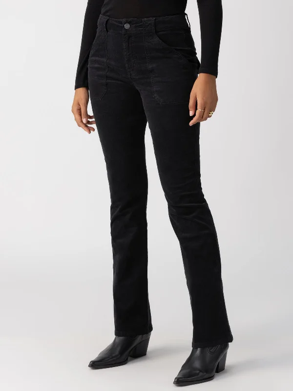 Velveteen Hayden Bootcut Standard Rise Pant Black