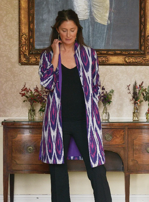 Ikat Silk & Cotton / Amethyst