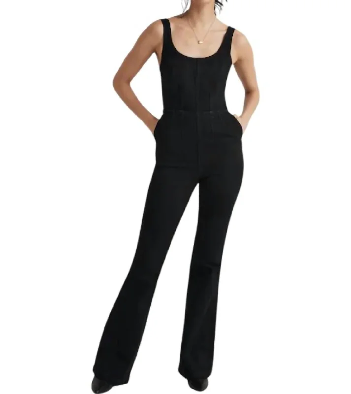 Flare Jumpsuit In Bonner Wash