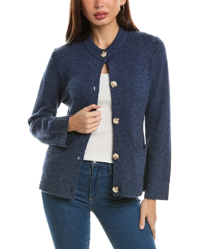 Hannah Rose Wool & Cashmere-Blend Cardigan