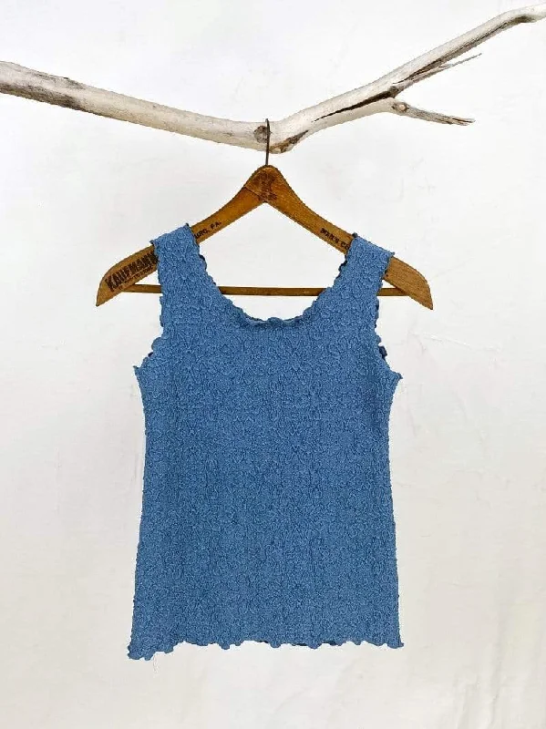 Haystacks Provincial Blue Razy Charming Tank Top BF24