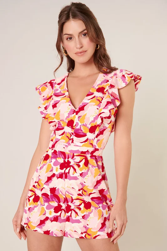 Kimbra Floral Ruffle Romper