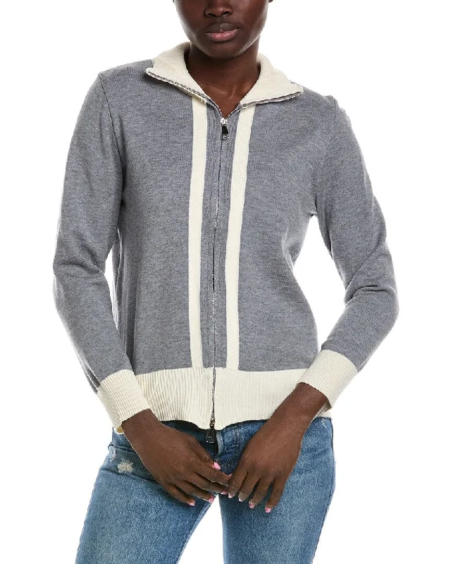 Madison Miles Zip Cardigan