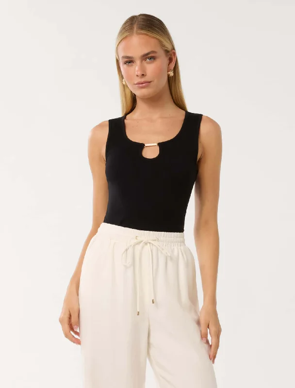 Rae Trim Front Tank Top