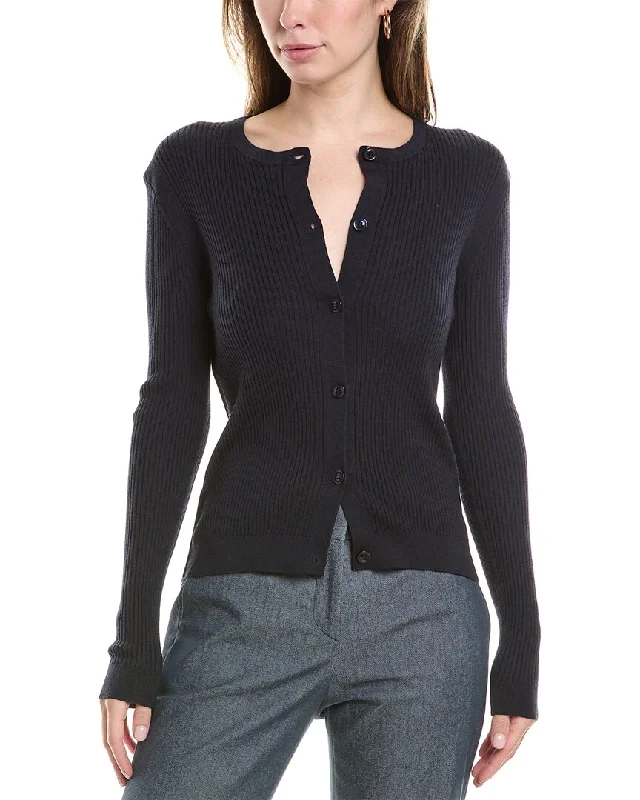 St. John Wool & Silk-Blend Cardigan