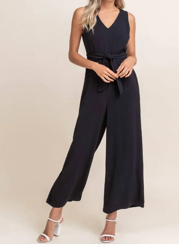 Toast Of The Town Jumpsuit In Black