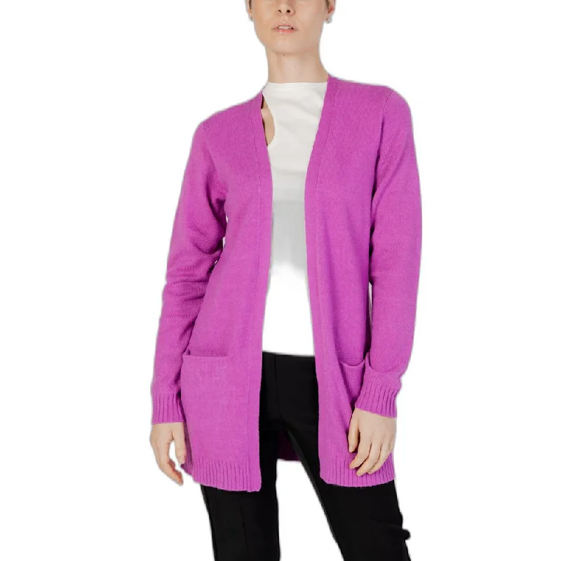 Vila Clothes multi Polyester Women's Cardigan